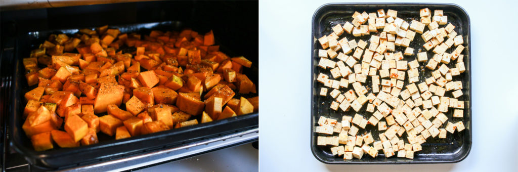 roasted kobocha baked tofu